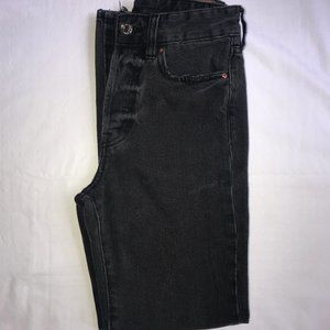 Black High Waist Mom Jean